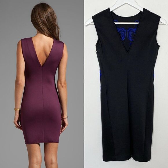 Clover Canyon Sleeveless Neoprene Embroidery Dress - Picture 2 of 7